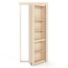 Invisidoor Maple Flush Mount 36 in. x 80 in. Unfinished Assembled Bookcase Door ID.BC36.MA